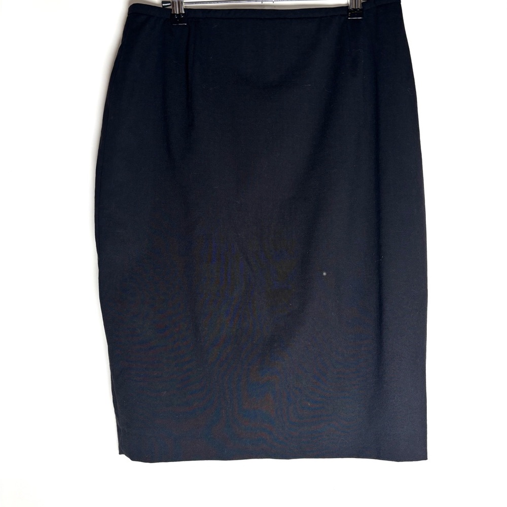 Vintage Armani Collezione Black Wool Pencil Skirt | Made in Italy | Old Money